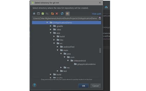 Adding Git to Android Studio 的图像结果