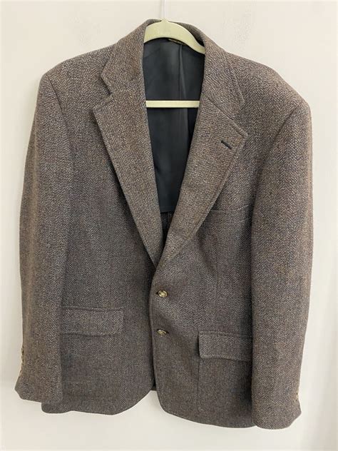 Harris Tweed 100% Pure Scottish Wool Sports Jacket Bl… - Gem