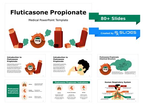 Download Fluticasone Propionate PowerPoint Template | RxSlides