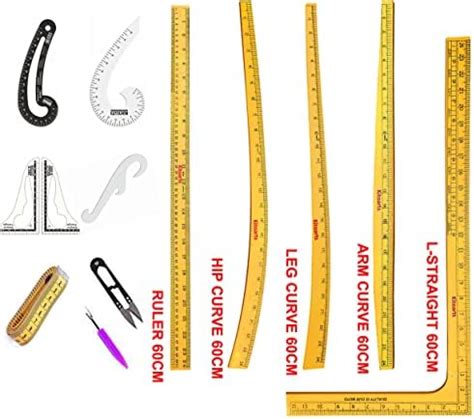 L-Square Straight Plastic Tailoring Scale (12 x 6 inch) : Amazon.in ...