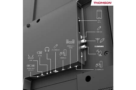TV LED Thomson 50QG6C14 Qled Plus barre de son intégrée 127cm 4K 2024 ...