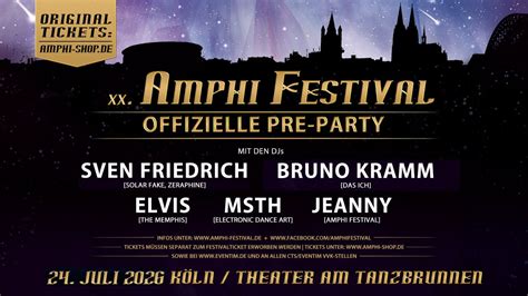 Amphi Festival 2026 - Pre-Party (official), Tanzbrunnen Köln, Cologne ...