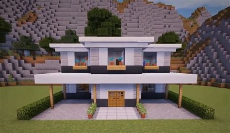 Image result for Minecraft Modern House Build Tutorial Rizzial