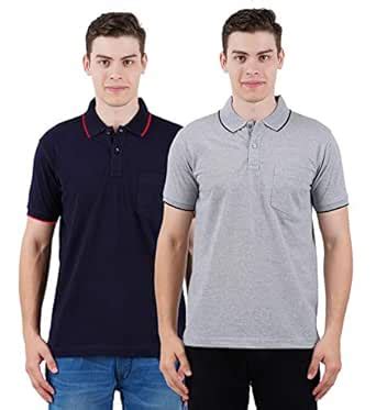 Buy POINTER Mens Cotton Polo Tshirt-Pack of 2 at Amazon.in
