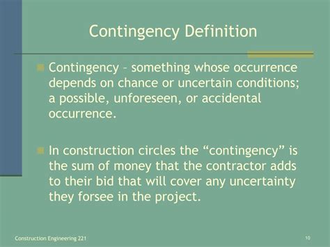 Image result for Contegencies Meaning Engineering