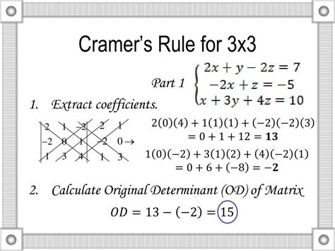 Image result for Using Cramer's Rule On 3X3 Matrices
