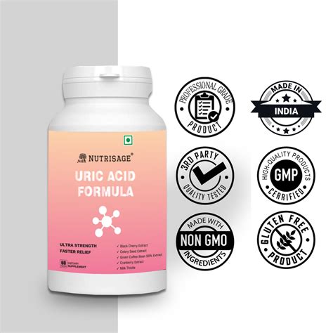 Nutrisage Uric Acid formula for gout attack – Nutrisage India