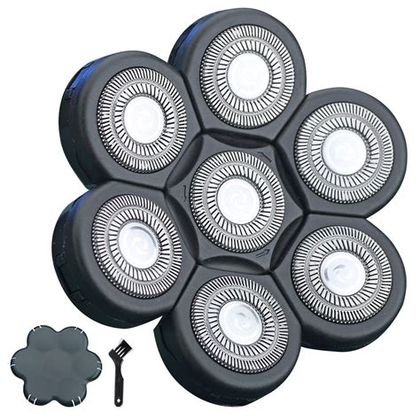 Buy 7 Blades Electric Shaver Replacement Heads VRMETA Sharp Stainless ...