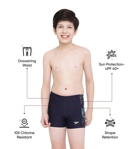 Buy Speedo Jelly Fish Panel Aquashort True Navy-Aquarium-Fake Green ...