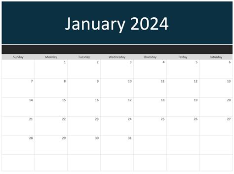 Printable Google Docs Calendar Templates