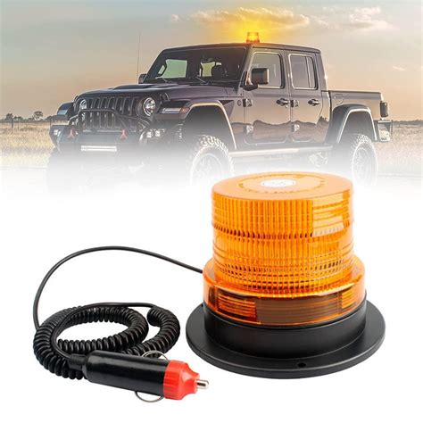40 LED Strobe Light 9W Amber LED Warning Flash Beacon Lights, Warning ...
