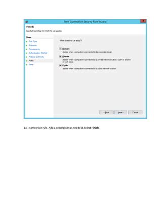 Image result for New Connection Security Rule Wizard Endpoints