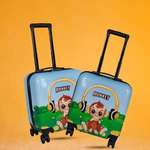 POLO CLASS Kids 18 inch Trolley Bag -Multicolor Cabin Suitcase 4 Wheels ...