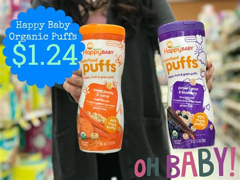 Happy Baby Organic Puffs ONLY $1.24 with Kroger Mega Event ($2.99 ...