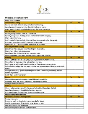 Image result for Objective Assessment Examples