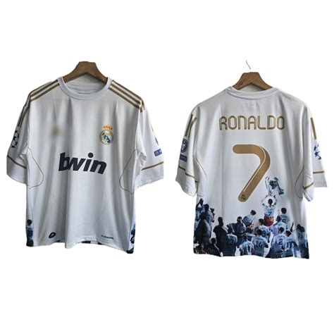 Real madrid 2011-12 Home kit Ronaldo Five sleeve - P478 - Ms retro sto ...