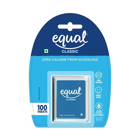 Equal Classic Zero Calorie Sweetener, 100 Tablets Price, Uses, Side ...