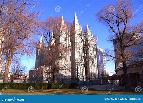 The Great Cathedral of the Madeleine at Salt Lake City Stock Photo ...