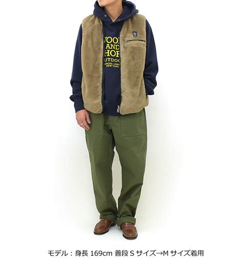 South2 West8 サウスツーウエストエイト パイピングベスト マイクロファー Piping Vest -Micro Fur ...