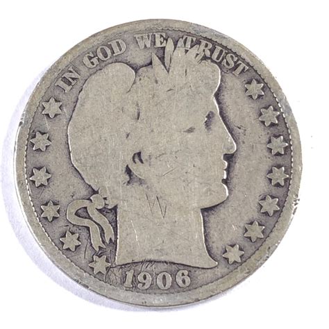 1906 Silver Barber Half Dollar | Property Room