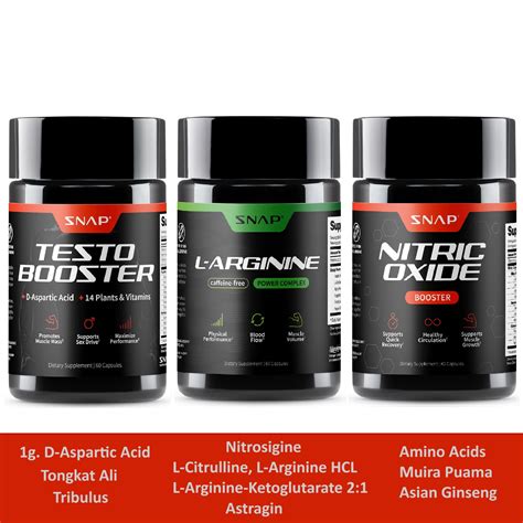 Snap Supplements Nitric Oxide Testosterone Booster - India | Ubuy