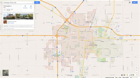 Champaign, Illinois Map