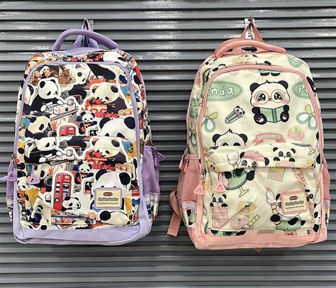 Panda Doodel Premium Backpack – Chains & Charms