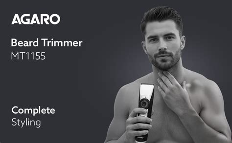 AGARO Beard Trimmer MT1155, Adjustable Beard Trimmer for Men with ...