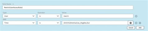 Add access control rules