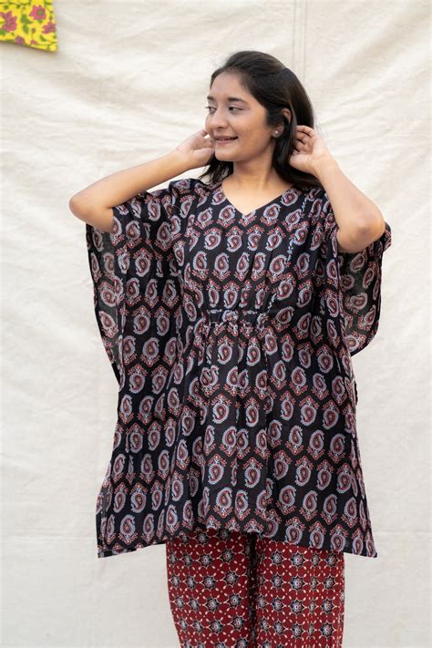 Yamuna Maroon Maternity and Nursing Cotton Lounge Wear Set