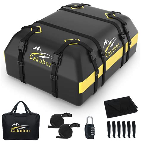 Buy Waterproof Cargo Carrier: Rooftop Cargo Carrier 15 Cubic Feet Roof ...