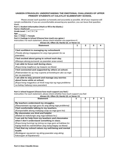 Image result for Example Pre-test Questionnaire