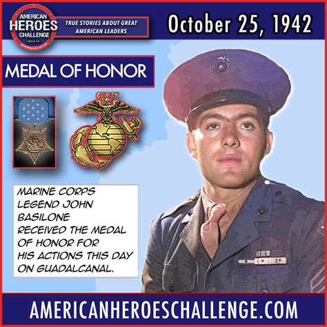 October 25 John Basilone Medal of Honor - Flashpoint