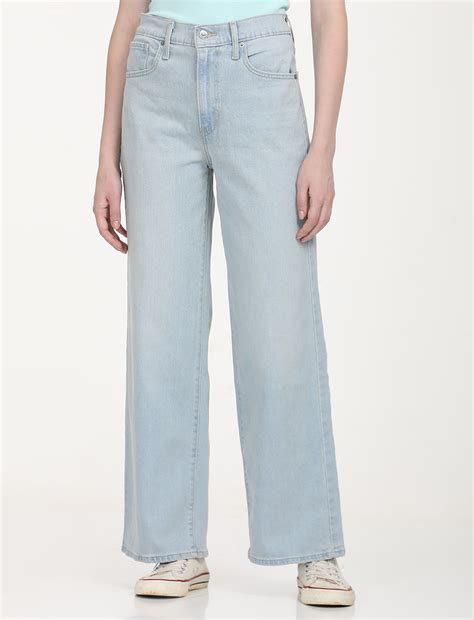 Women's Light Blue Wide Leg Fit High Rise Jeans – Levis India Store