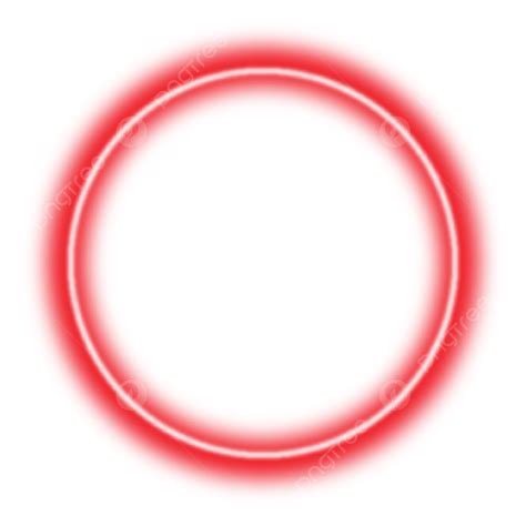 Frame Neon Glowing Circle Red Gradient Clipart Transparent Hd, Frame ...
