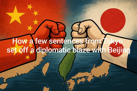 Playing with fire? How a few sentences from Tokyo set off a diplomatic ...