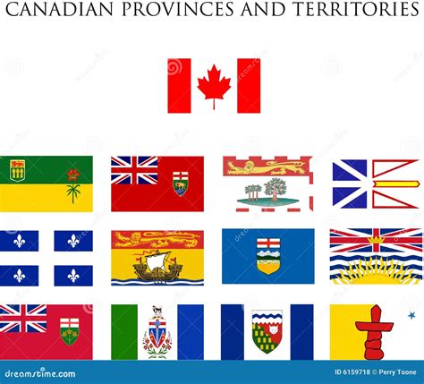 Canadian provinces flags stock vector. Illustration of manitoba - 6159718