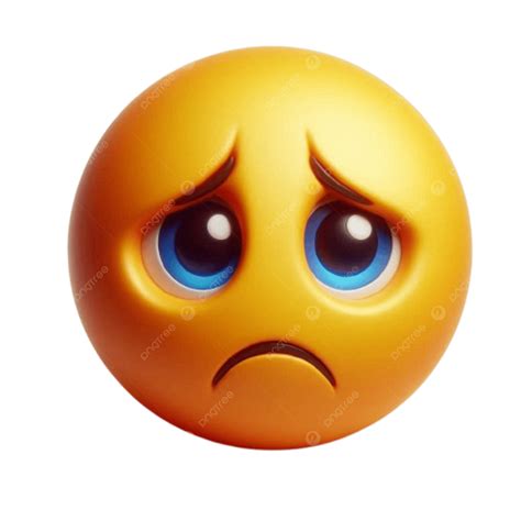 Animiertes Trauriges Emoticon Trauriger Smiley Emoticon Cartoon