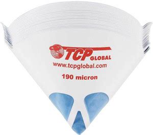 Tcp Global 50 Pack of Paint Strainers with Fine 190 Micron Filter Tips ...