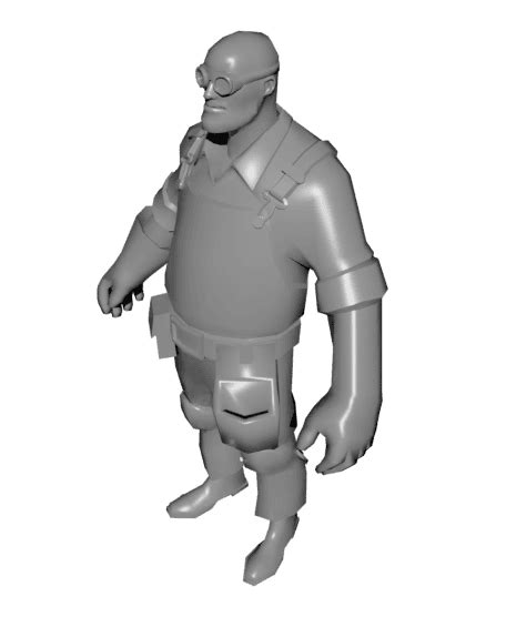 Engineer TF2 3D Model 的图像结果