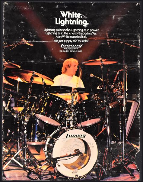 Lot Detail - Alan White (YES Drummer) Signed YES Albums (2), Poster and ...