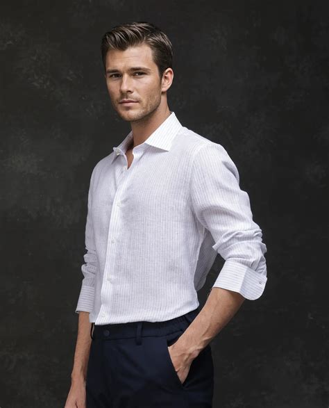 Rare Rabbit Men's Binc Blue Linen Blend Fabric Full Sleeve Spread Coll