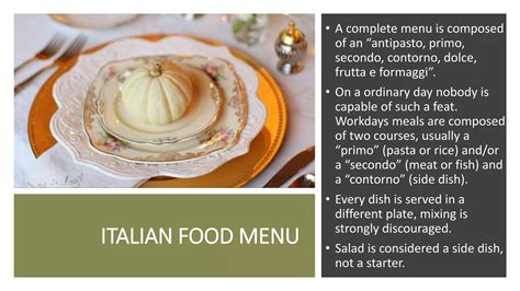 Italian food customs and traditions | PPTX