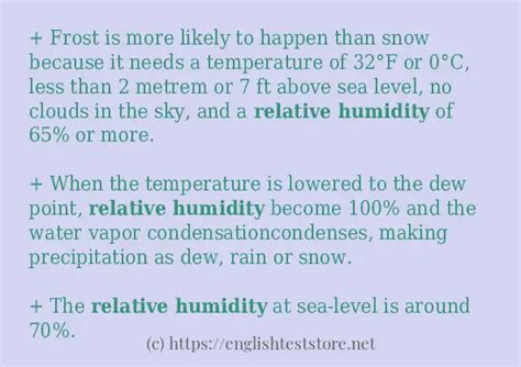 Image result for Humidity Example