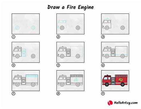 Drawing A Fire Truck