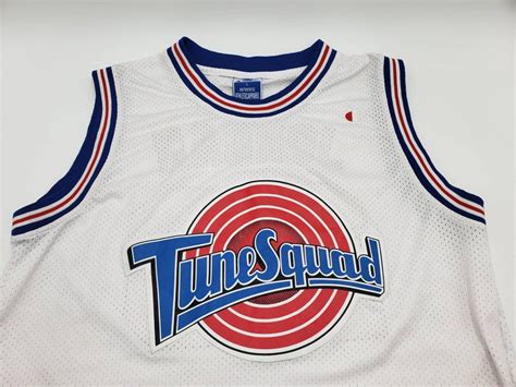 Champion Michael Jordan Tune Squad Jersey White Space Jam Collectible ...