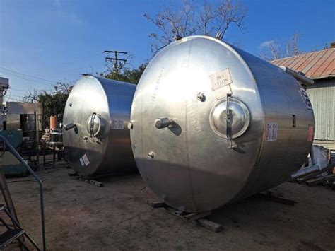 Tank, 4,500 Gallon, 316 Stainless Steel, Cone Bottom, Legs in Los ...