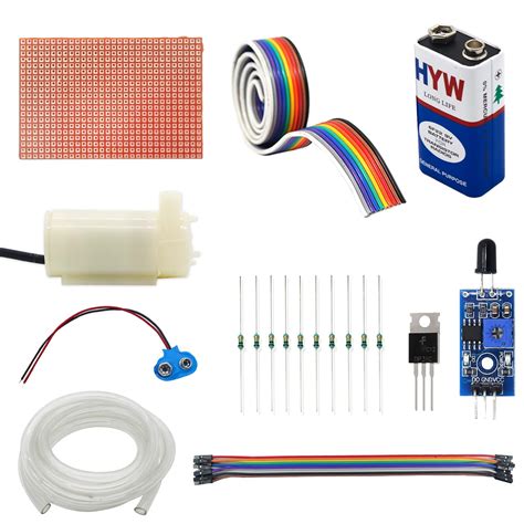 Electronic Spices DIY Fire Detector Project Kit with Water Pump ...