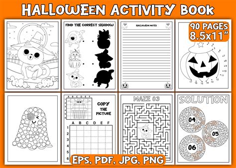 Halloween Activity Pages for Kids Graphic by Asma Store · Creative Fabrica