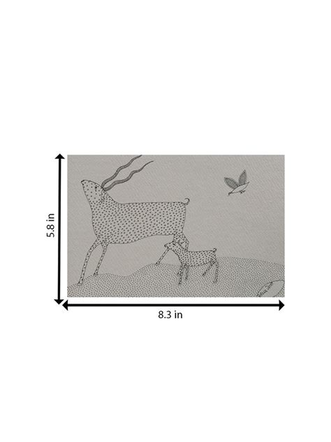 Deer and Fawn In Jogi Art